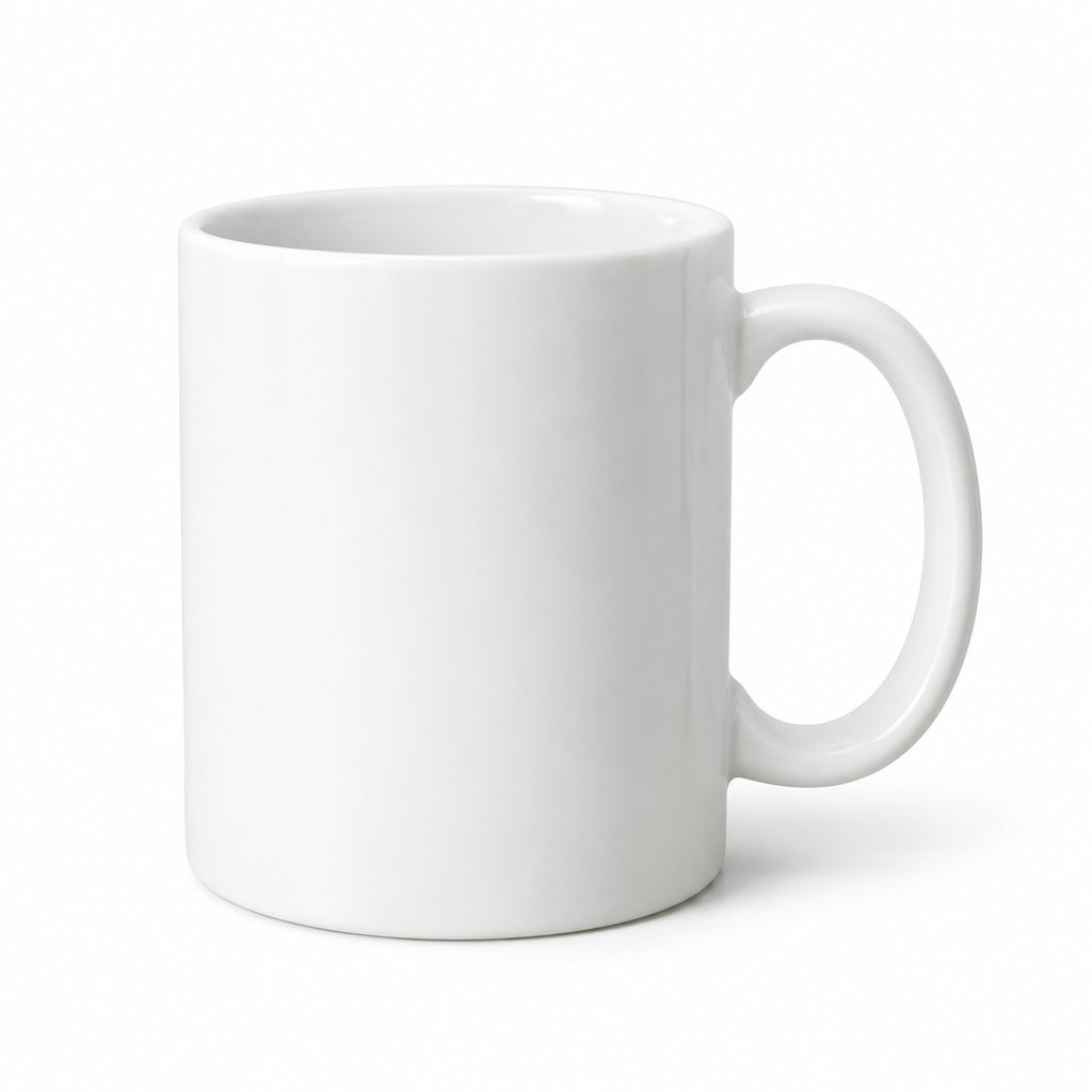 White ceramic coffee mug product photo on a white background, generated with GPT Image 2.5