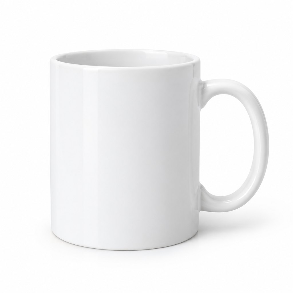 White ceramic coffee mug product photo on a white background, generated with GPT Image 2